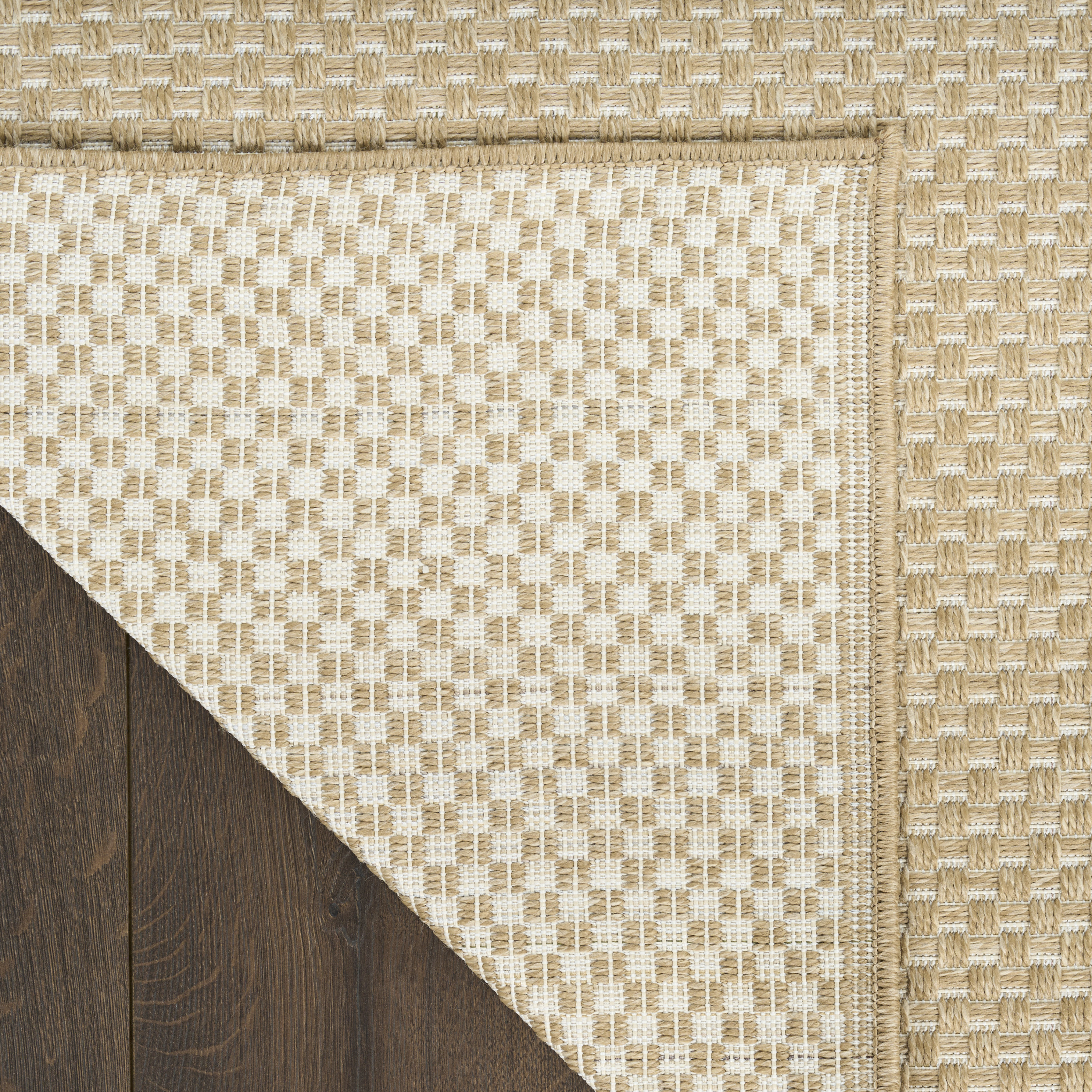 Nourison Tulum 2'2" x 10' Taupe Outdoor Rug