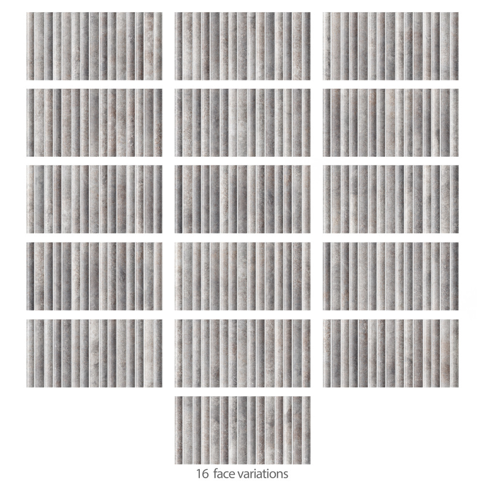 Rubik Greige 5-7/8 in. x 11-3/4 in. Ceramic Wall Tile