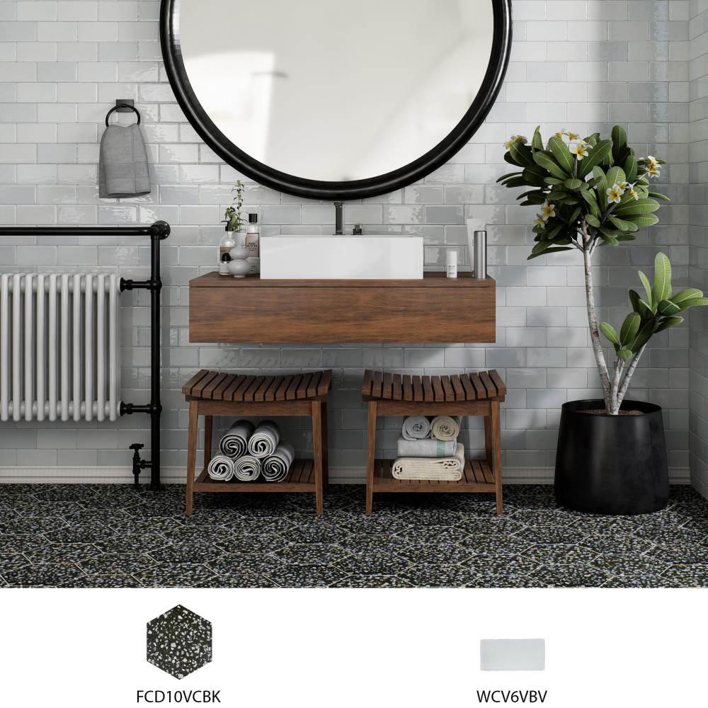 Viva Blanco Viejo 3 in. x 6 in. Ceramic Wall Tile