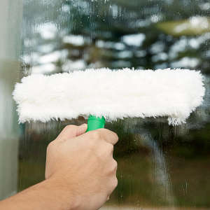 Unger, The Original StripWasher, 10",  Complete Window Washing Sleeve, White/Green