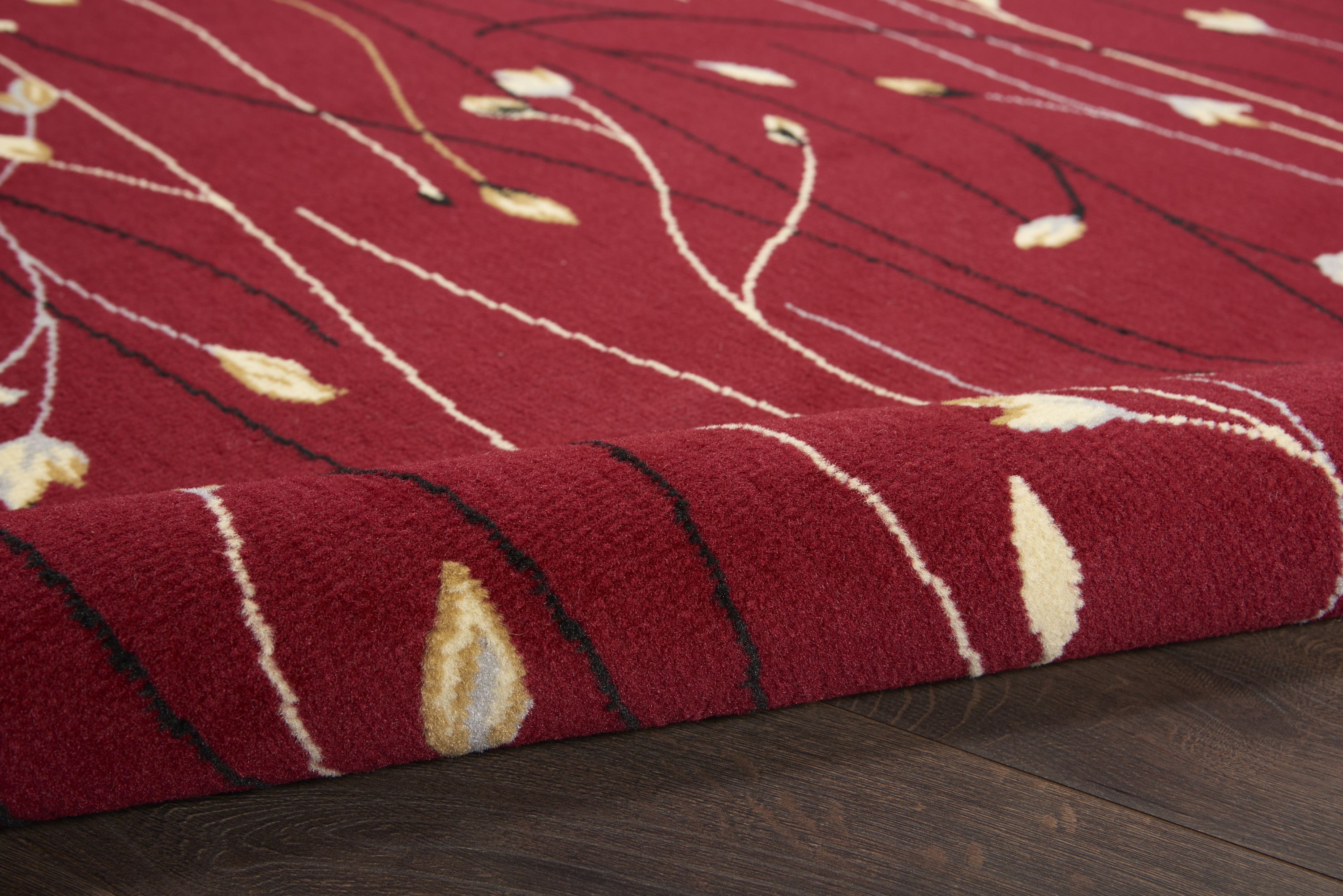Nourison Grafix 5'3" x 7'3" Red Contemporary Indoor Rug