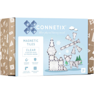Magnetic Tiles Clear Starter Pack, 34 Pieces