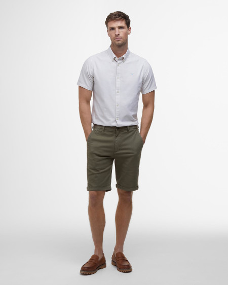 Shorts chino in twill lavato
