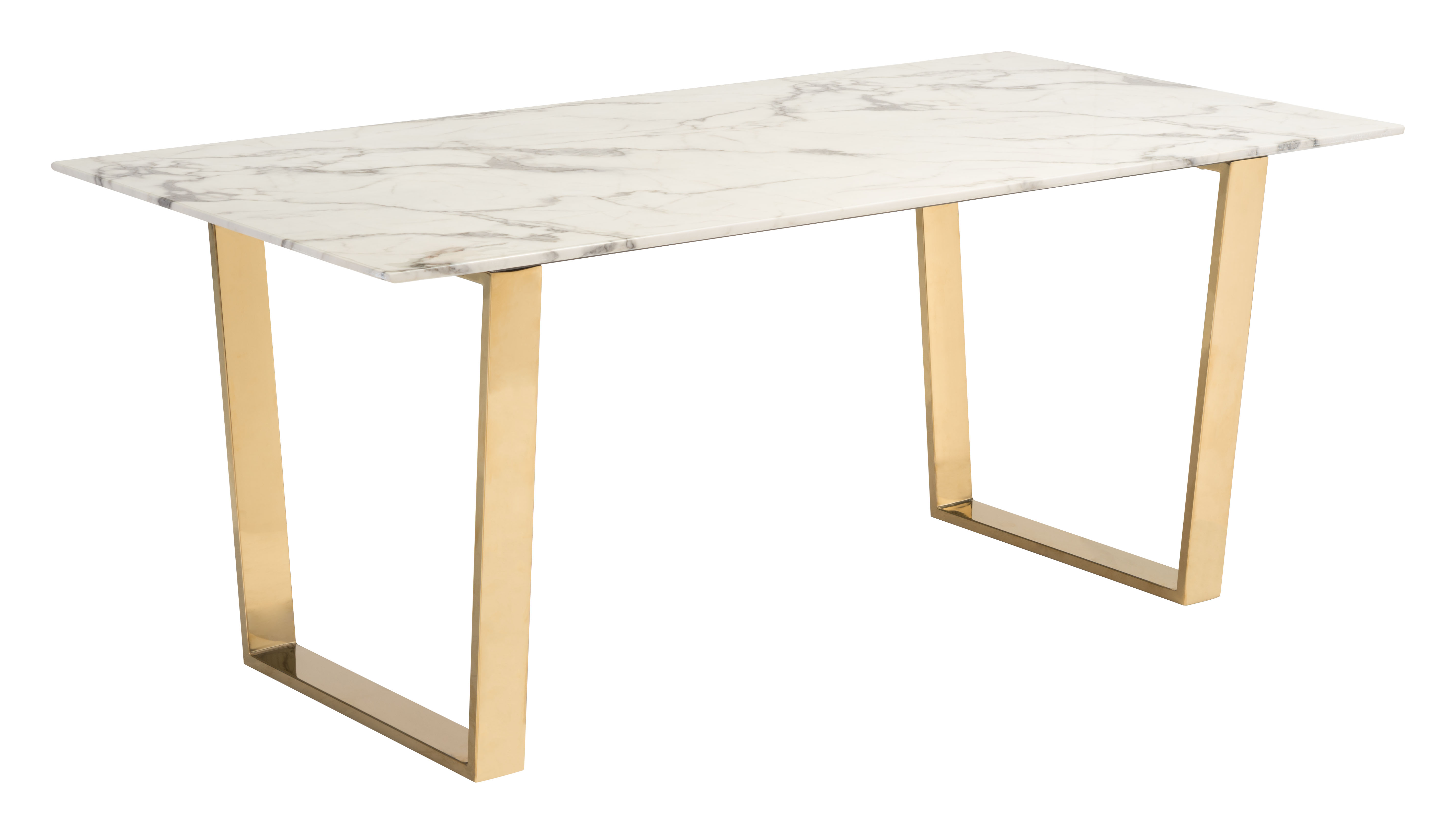 Atlas Dining Table White & Gold product image
