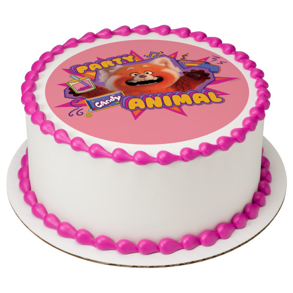Disney and Pixar's Turning Red Party Animal PhotoCake® Edible Image®