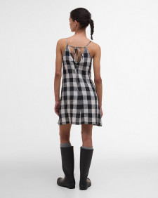 Maya Mini Dress Ecru/Black