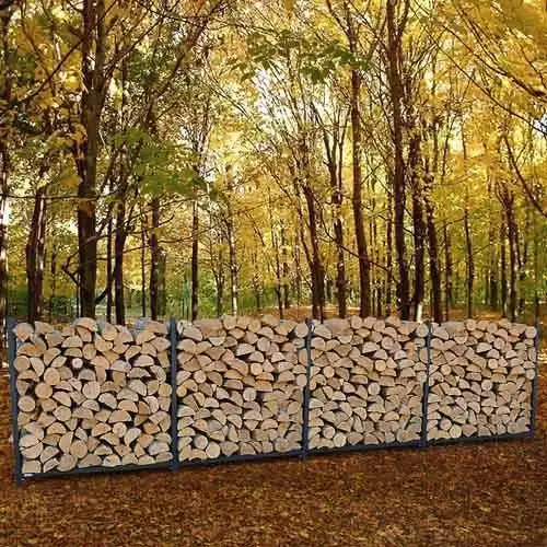 WoodEze Super Heavy Duty 2 Face Cord Firewood Rack