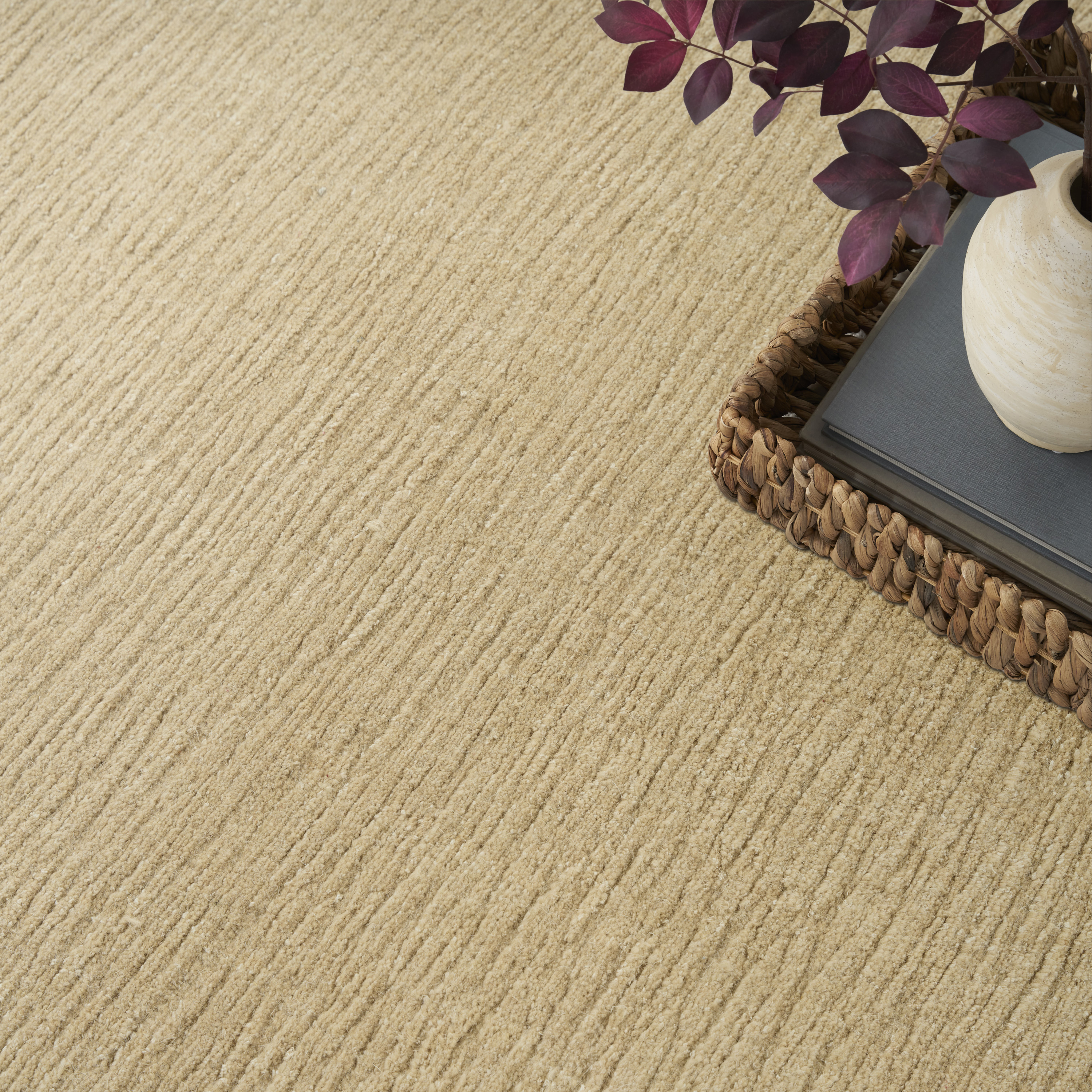 Nourison Strata 9'9" x 13'9" Taupe Farmhouse Indoor Rug