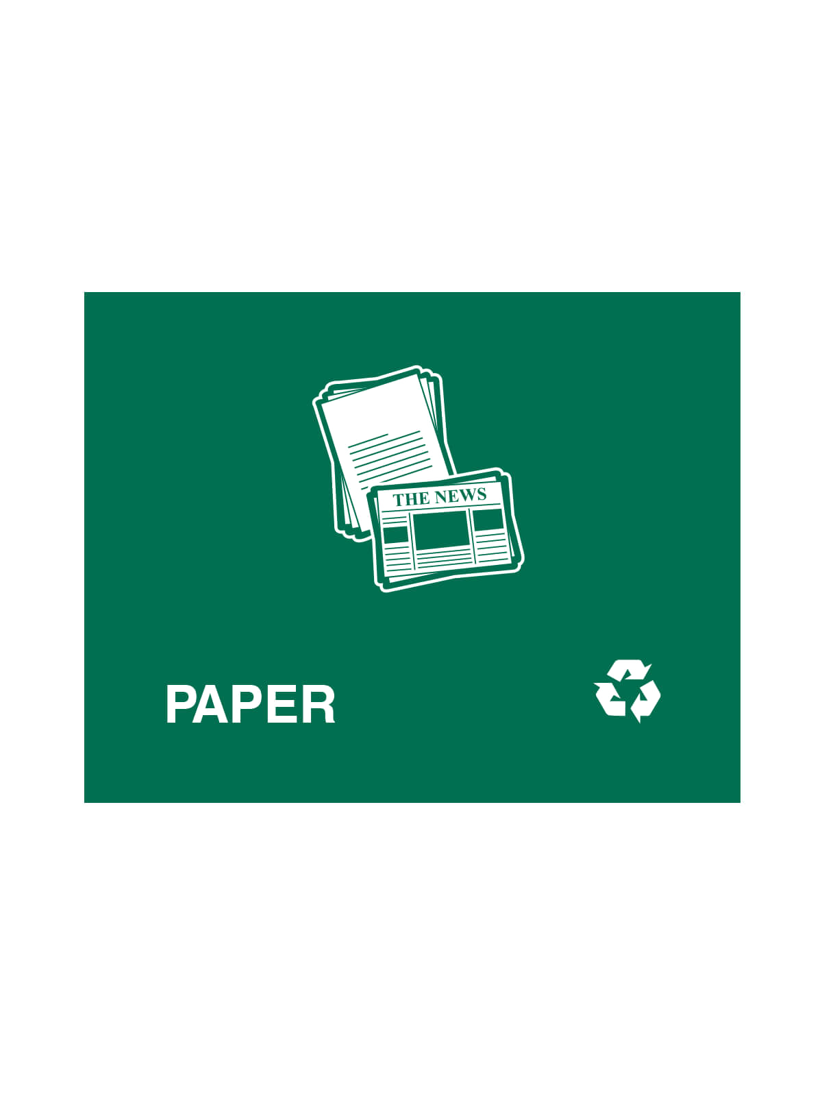 VISION – Sign – Paper – Green