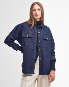 Cassie Denim Oversized Long-Sleeved Shirt 