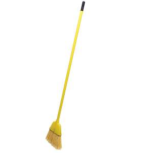 Impact, 7in, Small Angled Broom, Plastic Bristles, Yellow