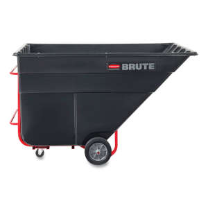 Rubbermaid Commercial, BRUTE, Rotomolded Tilt Truck, Standard Duty, 1 1/2 Cubic Yard, Black