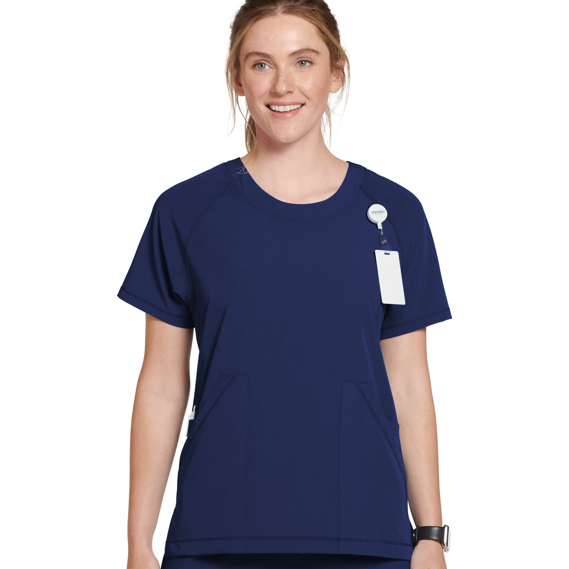 Jockey Women's Comfort Crew Scrub Top - Picture 16 of 29