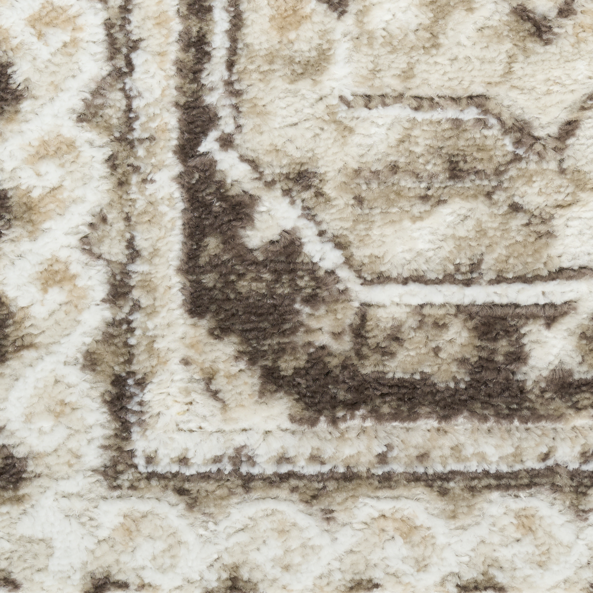 Nourison Dekor 7'10" x 9'10" Ivory Brown Vintage Indoor Rug