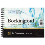 St Cuthberts Bockingford Watercolor Pad Cold Pressed Spiral Binding 140lb 12 Sheet 5x7 inch 