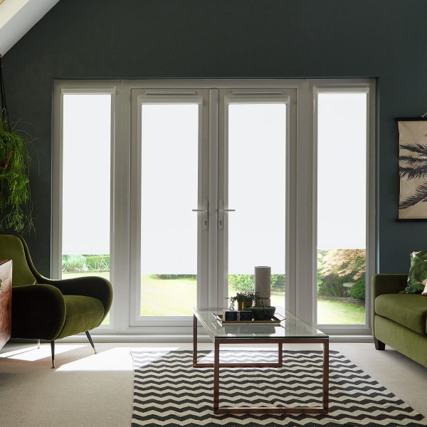 Berlin Blackout White Roller Blind