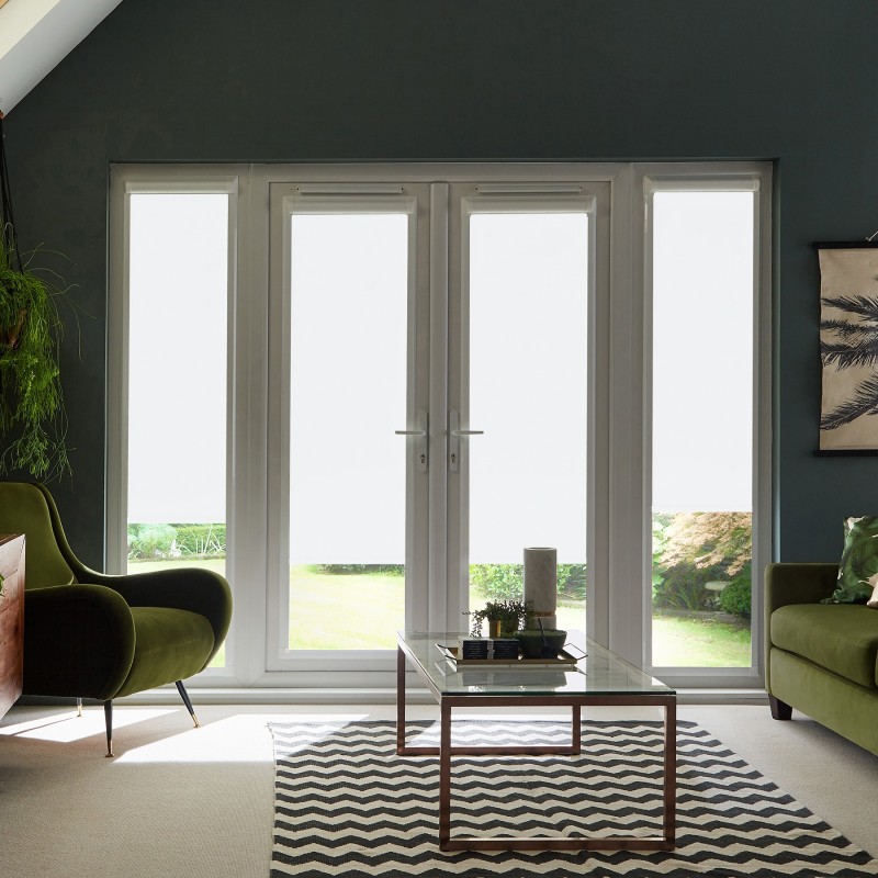 Berlin Blackout White Roller Blind