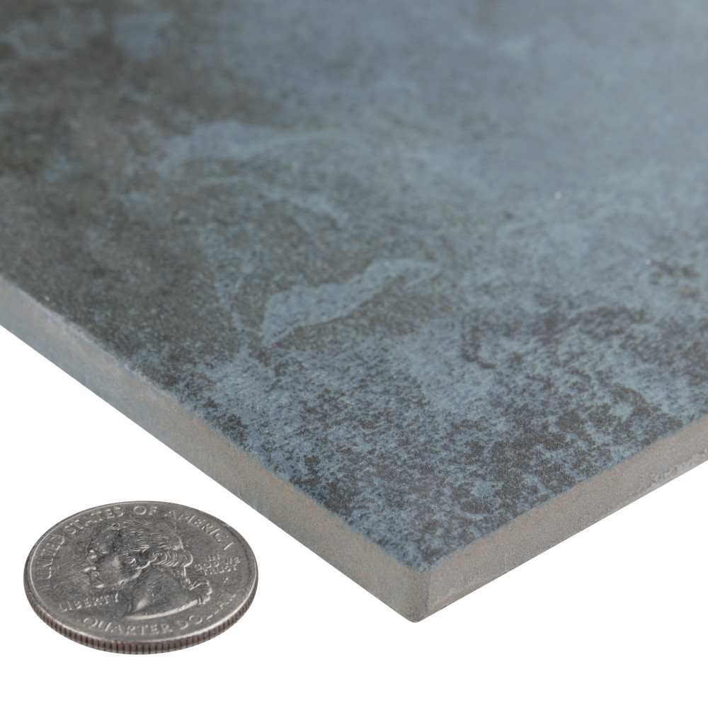 Ocean Matte Green River with BioTech 6 in. x 6 in. Porcelain Floor and Wall Tile
