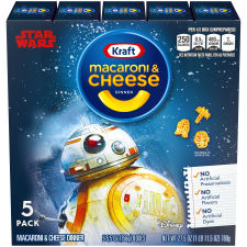 Kraft Star Wars Shapes Macaroni & Cheese Dinner 5 - 5.5 oz Boxes