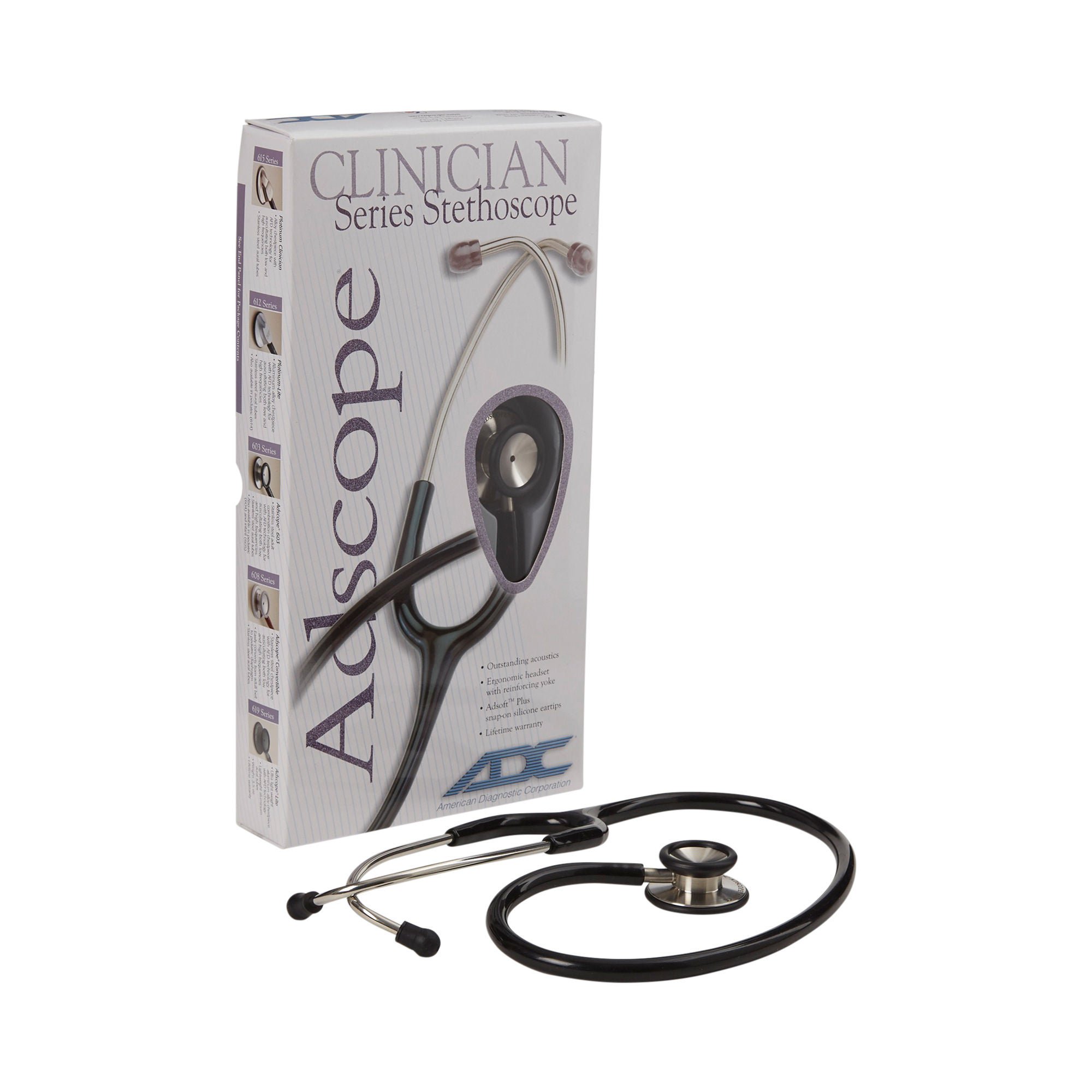 Adscope™ 603 Classic Stethoscope, Black