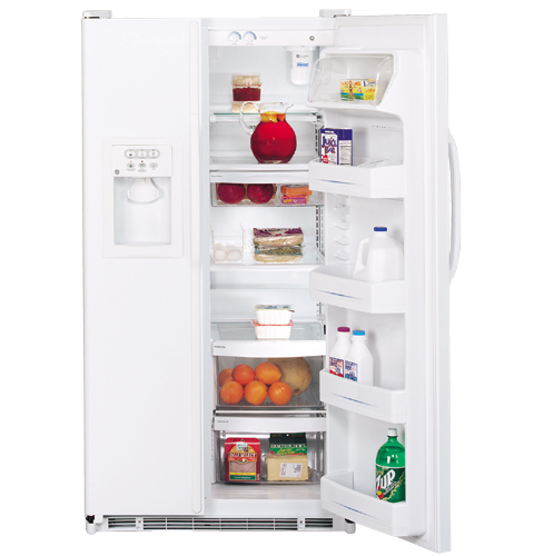 GE® 21.8 Cu. Ft. ENERGY STAR® Side-By-Side Refrigerator with Dispenser