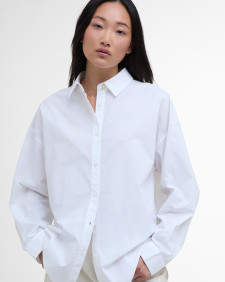 Edith Oversized Long-Sleeved Shirt White