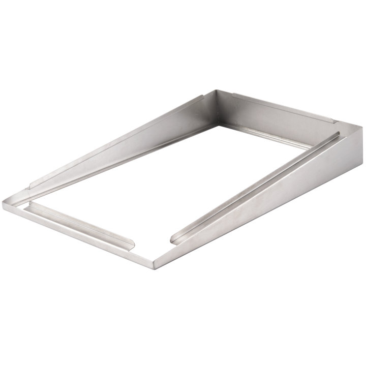 Single stainless steel angled adapter plate