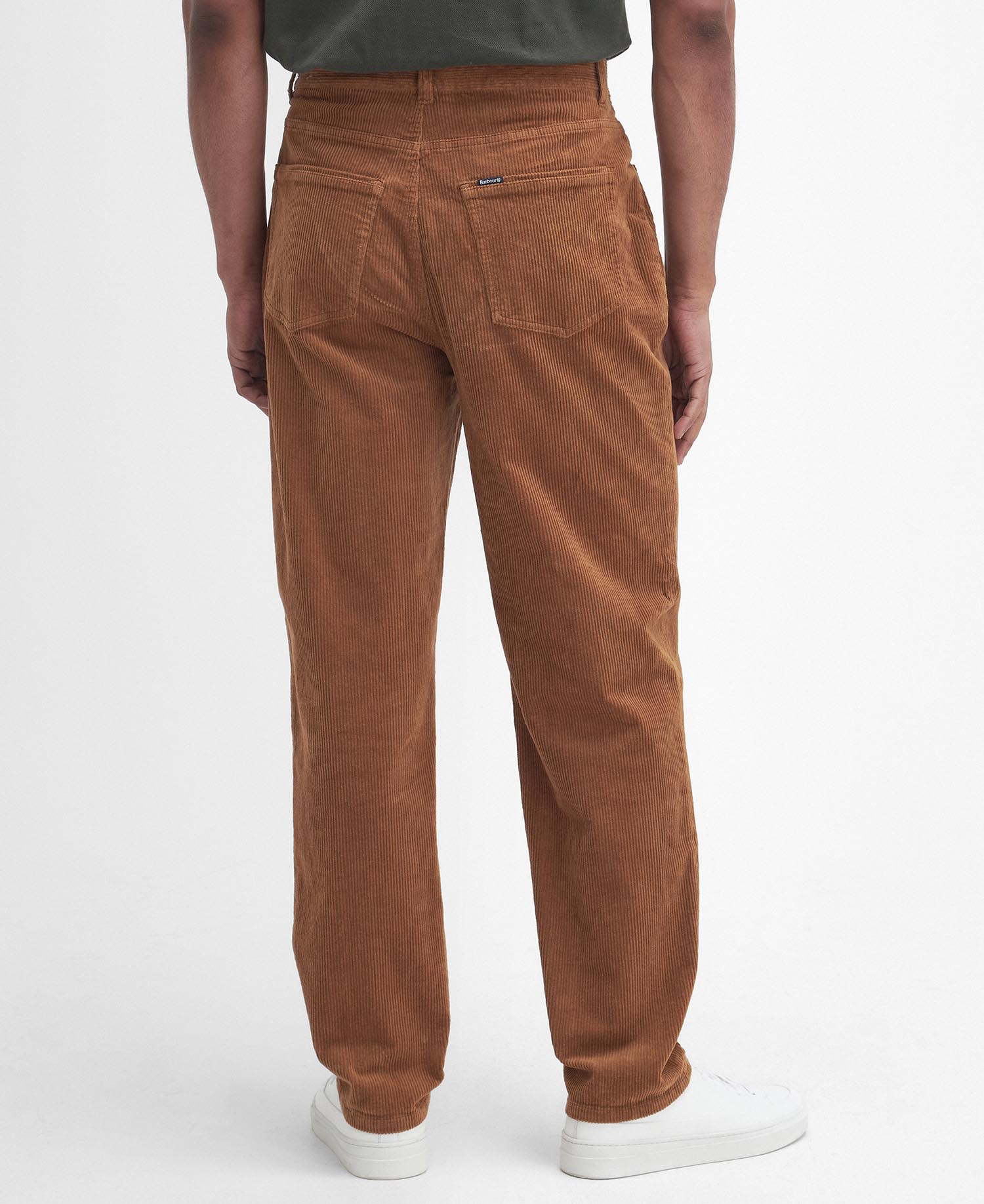 Pantaloni in velluto stretch a coste sottili dalla vestibilità regular image number 2