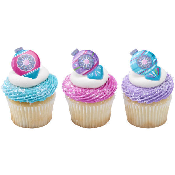 Christmas Bauble Cupcake Rings