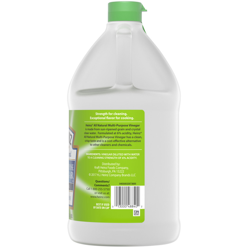  Heinz All Natural Original Multi-Purpose Extra Strength Vinegar 6% Acidity, 64 fl oz Jug 