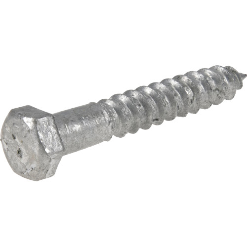 Galvanized Hex Lag Screw 3/8in x 2-1/2in