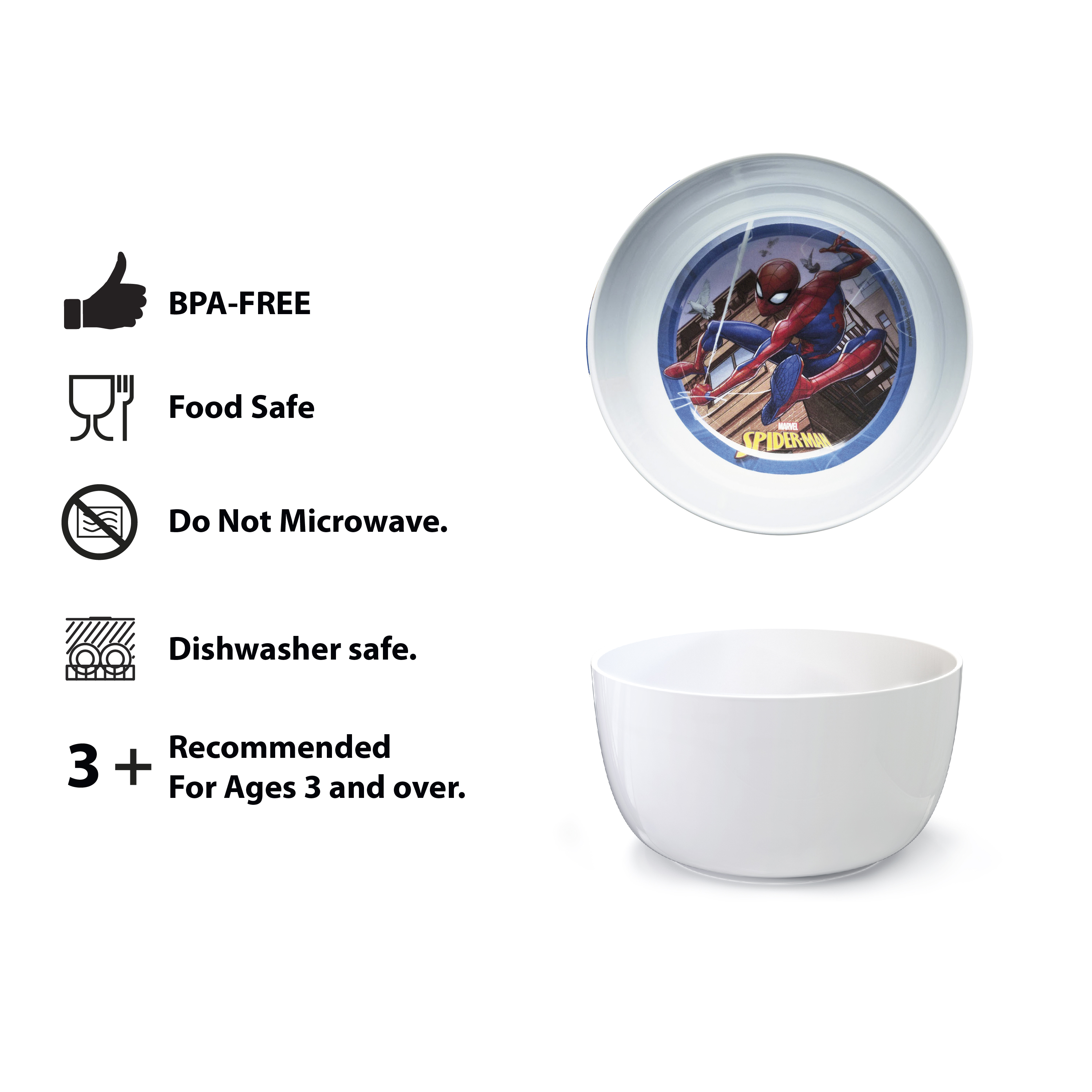 Marvel Comics Dinnerware Set, Spider-Man, 5-piece set slideshow image 5 Marvel Comics Dinnerware Set, Spider-Man, 5-piece set slideshow image 5