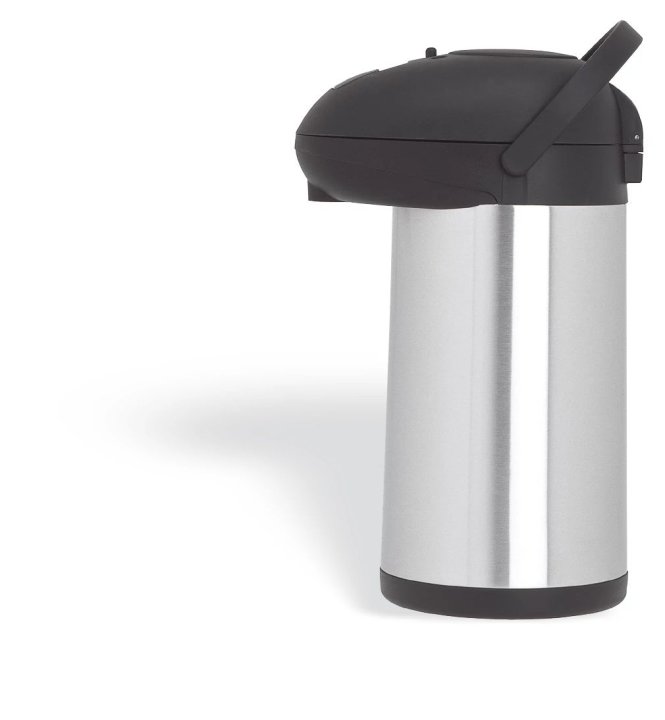 Airpot 3 L stainless steel with black top