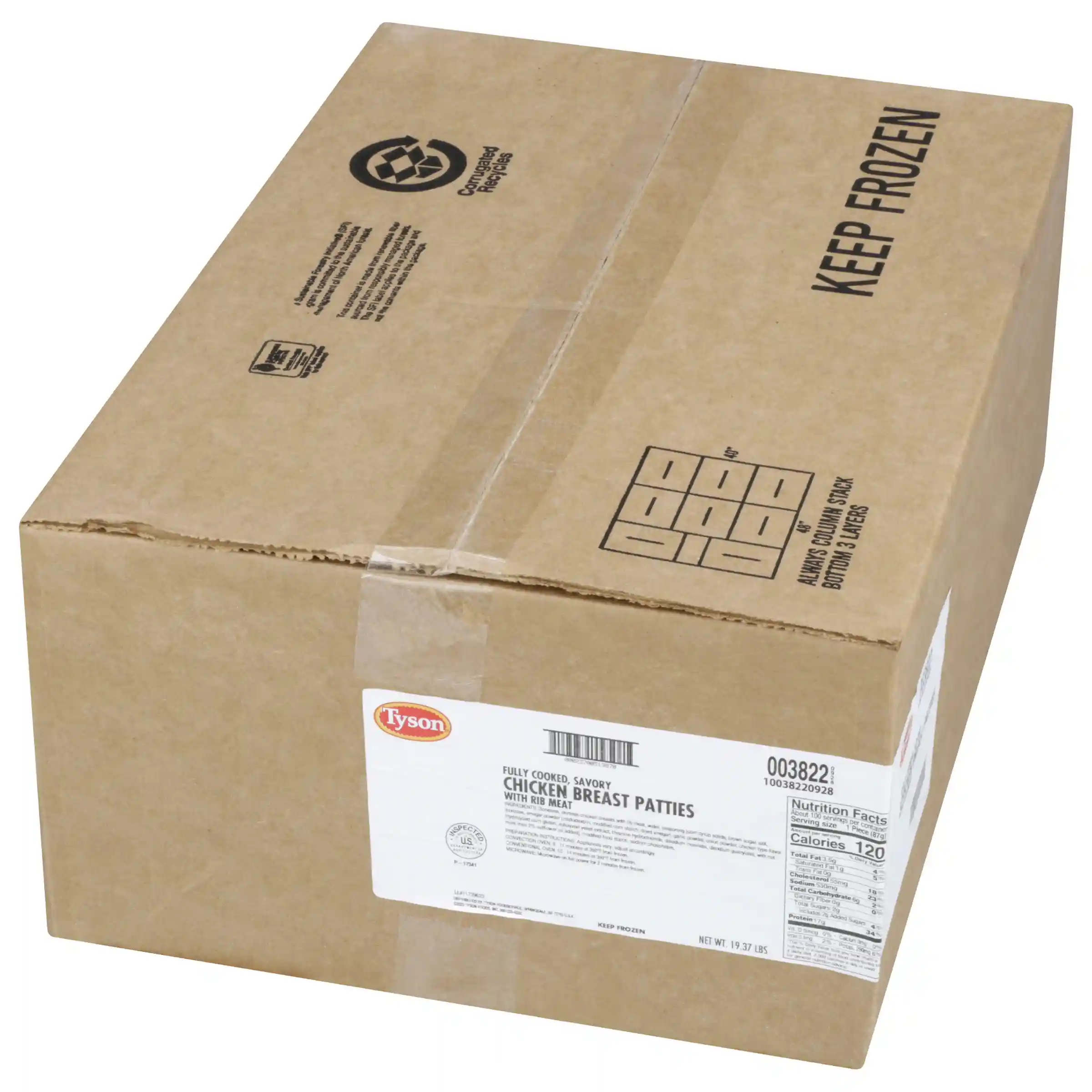 Tyson® Fully Cooked Savory Chicken Breast Patties, 3.1 oz._image_5