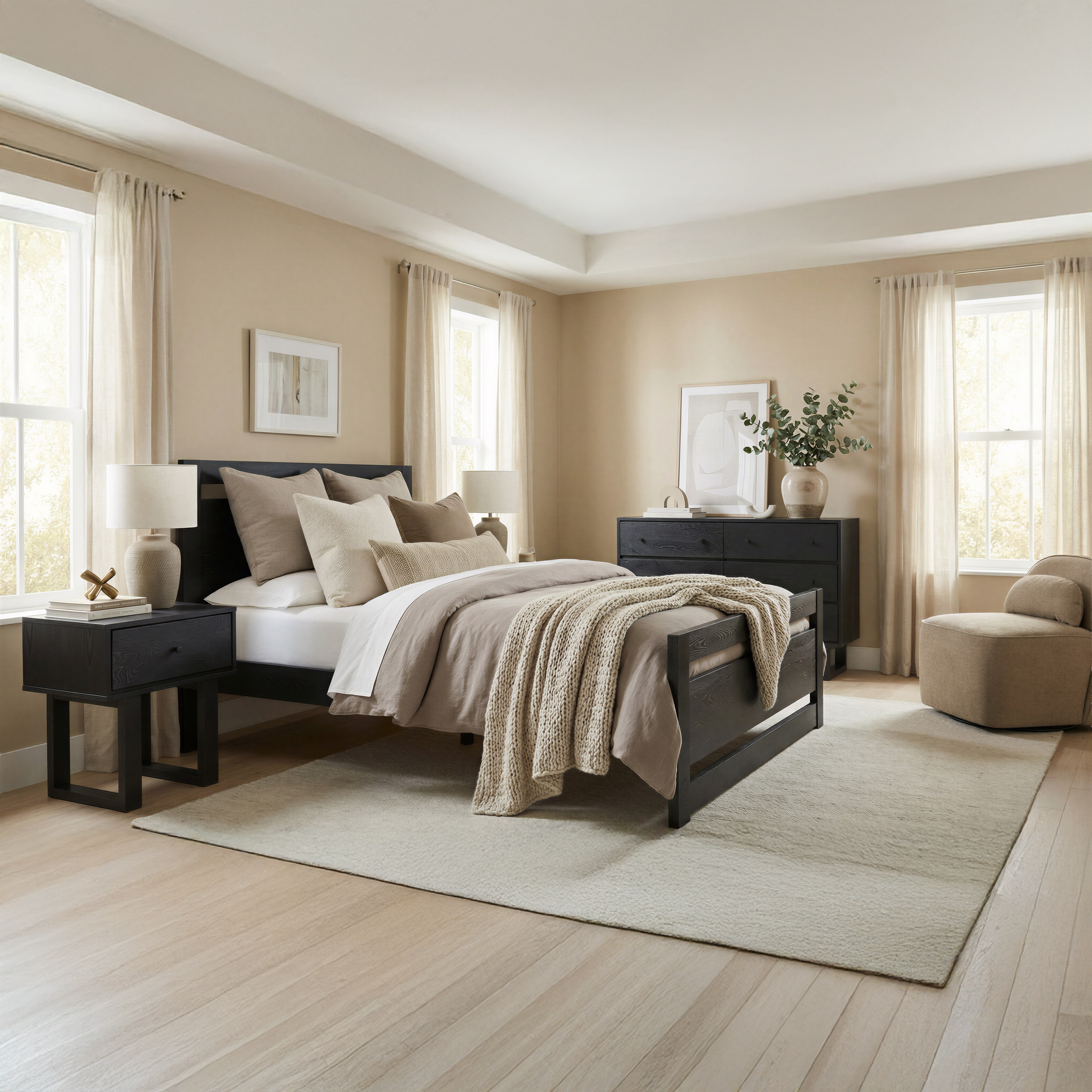Repos Queen Bed Black product image