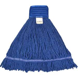 Hillyard, High Performance, Extra Large, Looped-End, 5" Headband, Blend, Blue, Wet Mop