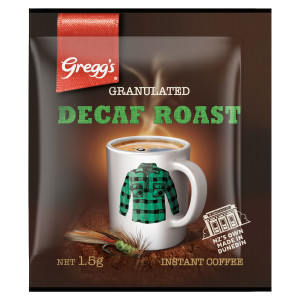 gregg's® decaf roast instant coffee sachet 250x1.5g image