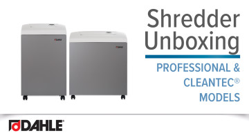 <big><strong>Professional Shredders</strong></big><br>Unboxing Instructions