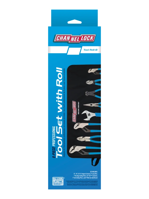 TOOL ROLL-8 8-piece Professional Tool Set with Tool Roll