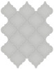 Studio Dove Gray 10×13 Beveled Arabesque Mosaic