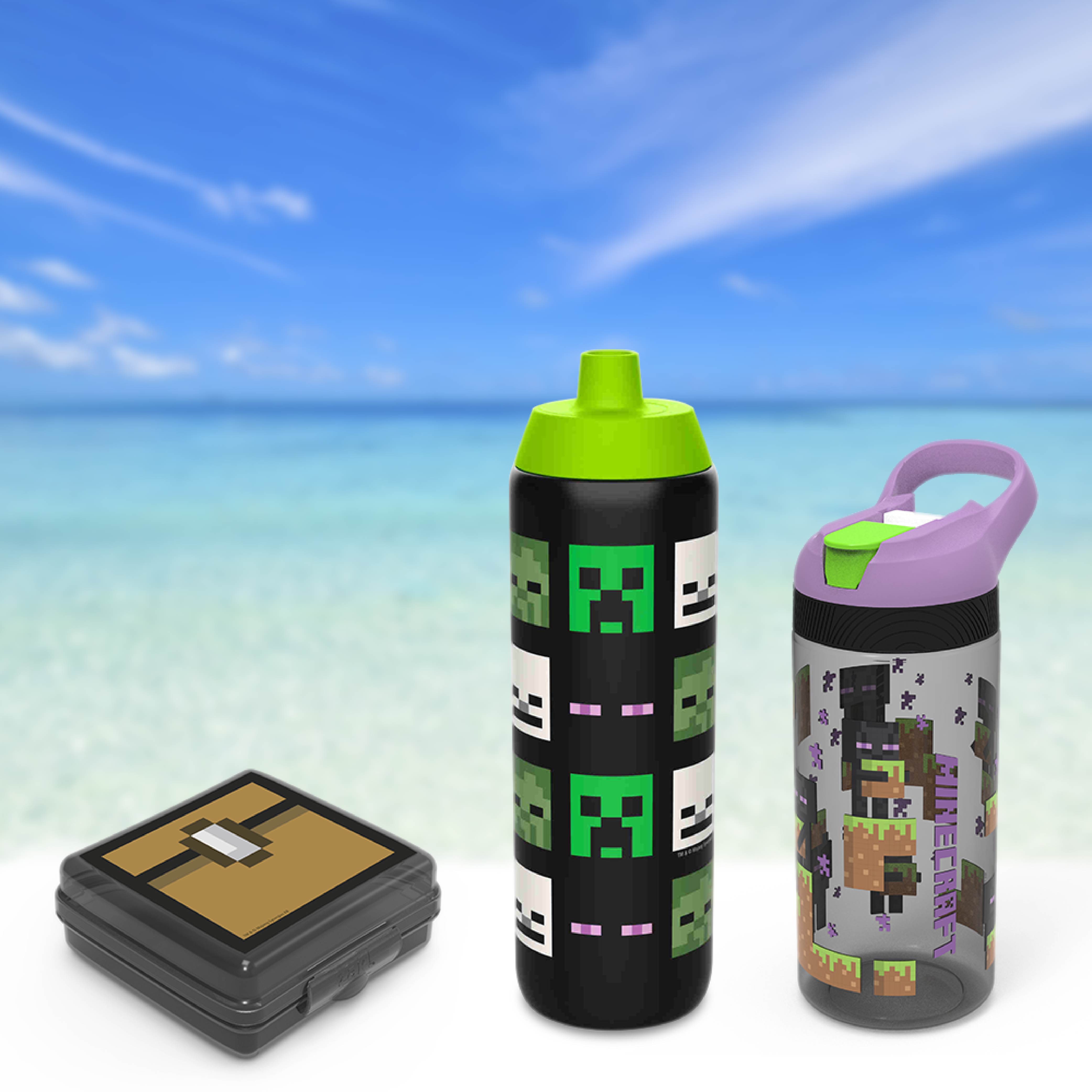 Minecraft Kid’s Lunch Set, Steve and Alex, 2-piece set