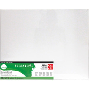 Simply White Canvas Panels Set, 16" x 20", 3-Pack