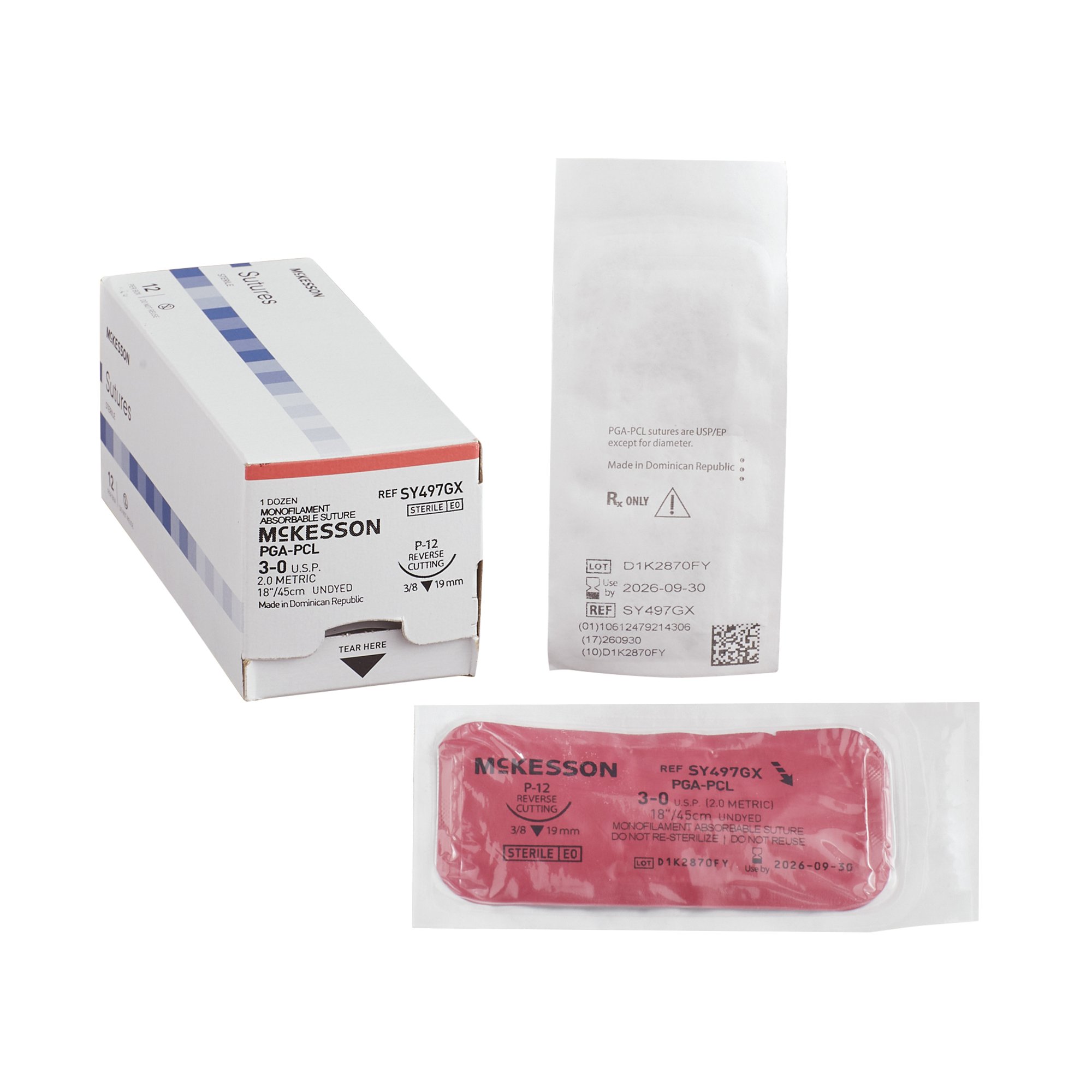 McKesson Suture with P-12 Needle MK 1034544