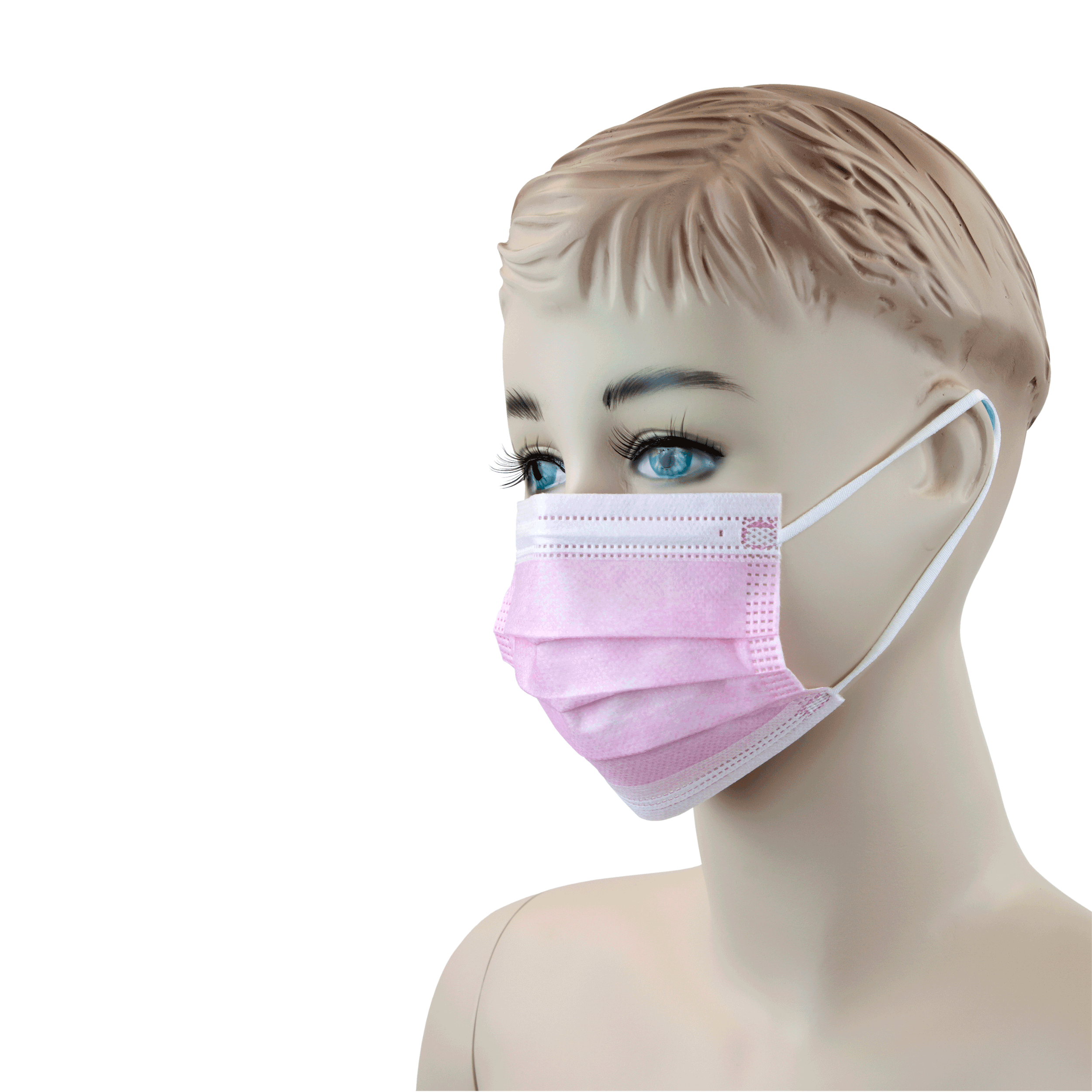 Child Face Masks with Ear Loop - Pink