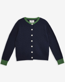 Barbour The Edit by Alexa Sammie Cardigan Nero Navy