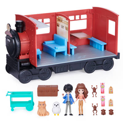 Wizarding World Harry Potter, Magical Minis Hogwarts Express Train Toy Playset with 2 Exclusive Figures, 10 Accessories, Kids Toys for Ages 6 and up