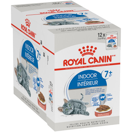 Royal Canin Feline Health Nutrition Indoor 7+ Morsels in Sauce Pouch Cat food