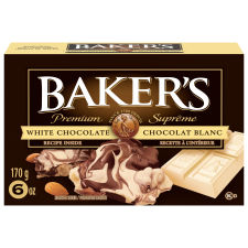 Baker's 100% Pure Premium White Chocolate Baking Bar