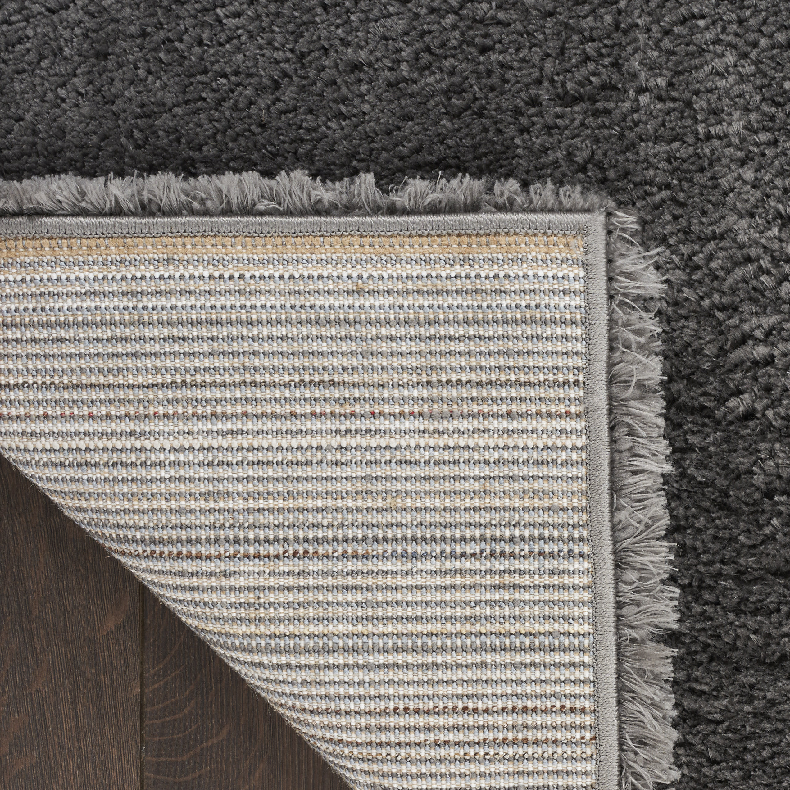 Nourison Dreamy Shag 4' x 6' Grey Shag Indoor Rug