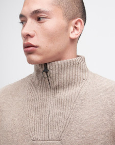 Nelson Essential Half-Zip Jumper Stone